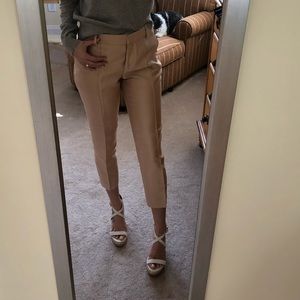 Silk pale pink trousers